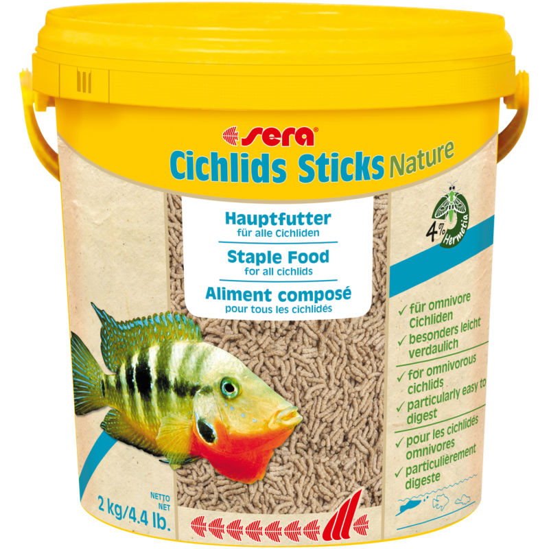 Cichlids Sticks Nature 2 kg/10L, pałeczki - pokarm dla pielęgnic