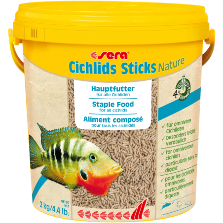 Cichlids Sticks Nature 2 kg/10L, pałeczki - pokarm dla pielęgnic
