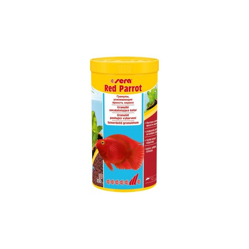 Red Parrot 1.000 ml, granulat - pokarm wybarwiający