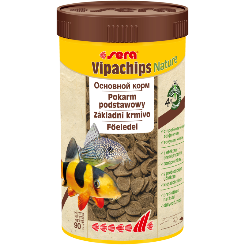 Vipachips Nature 250 ml, chipsy tonące - pokarm podstawowy