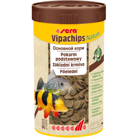 Vipachips Nature 250 ml, chipsy tonące - pokarm podstawowy