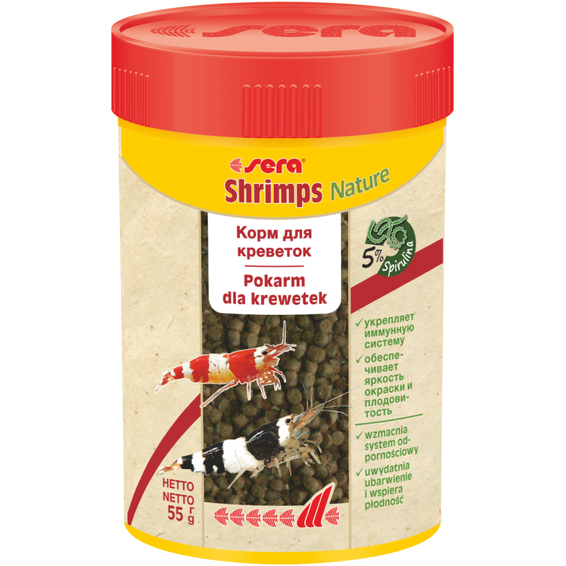 Shrimps Nature 100 ml, granulat - pokarm dla krewetek i raków