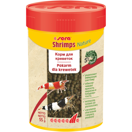 Shrimps Nature 100 ml, granulat - pokarm dla krewetek i raków