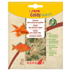 Goldy Nature - saszetka 12 g, płatki - pokarm dla złotych rybek