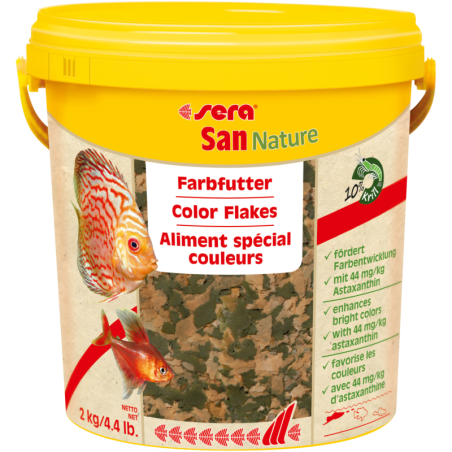 San Nature 10 l - pokarm wybarwiający premium