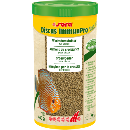 sera Discus ImmunPro Nature 1.000 ml - pokarm dla pielęgnic