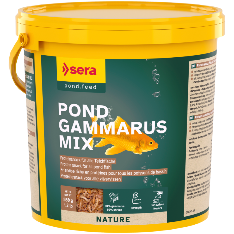 Pond Gammarus Mix 3,8l/ 550 g, przysmak dla ryb stawowych