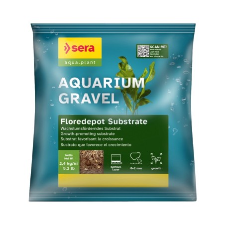 Aquarium Gravel floredepot substrate, podłoże, do akwarium, 2,4 kg, worek