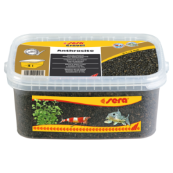 Żwirek do akwarium Gravel Anthracite O 1 - 3 mm 3 l, antracyt