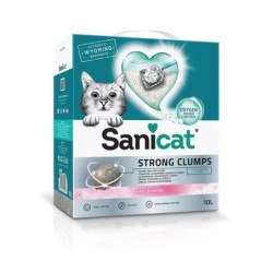 Strong Clumps, żwirek, dla kota, bentonit, baby powder, 10l, zbrylający