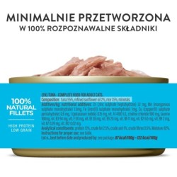 C&B, karma mokra, dla kotów, tuńczyk w galarecie, 140 g, puszka