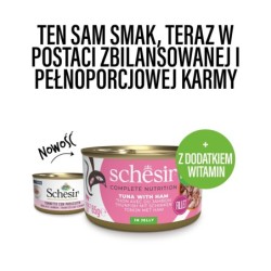 C&B, karma mokra, dla kotów, tuńczyk z szynką w galarecie, 85 g, puszka