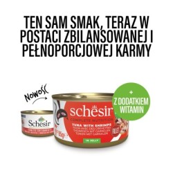 C&B, karma mokra, dla kotów, tuńczyk z krewetkami w galarecie, 85 g, puszka