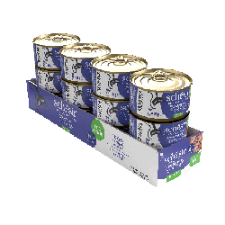 C&B, karma mokra, dla kotów, tuńczyk z wołowiną w galarecie, 85 g, puszka