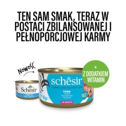 C&B, karma mokra, dla kotów, tuńczyk w bulionie, 85 g, puszka