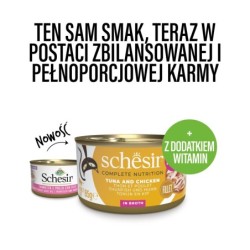 C&B, karma mokra, dla kotów, tuńczyk z kurczakiem w bulionie, 85 g, puszka