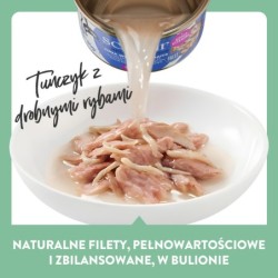 C&B, karma mokra, dla kotów, tuńczyk z narybkiem w bulionie, 85 g, puszka
