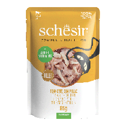 C&B, karma mokra, dla kotów, tuńczyk z kurczakiem w galarecie, 85 g, saszetka