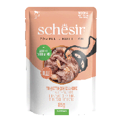 C&B, karma mokra, dla kotów, tuńczyk z łososiem w galarecie, 85 g, saszetka