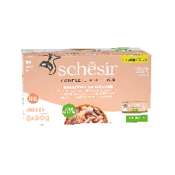 C&B, karma mokra, dla kotów, tuńczyk z łososiem w galarecie, 6x50 g, multipak puszka