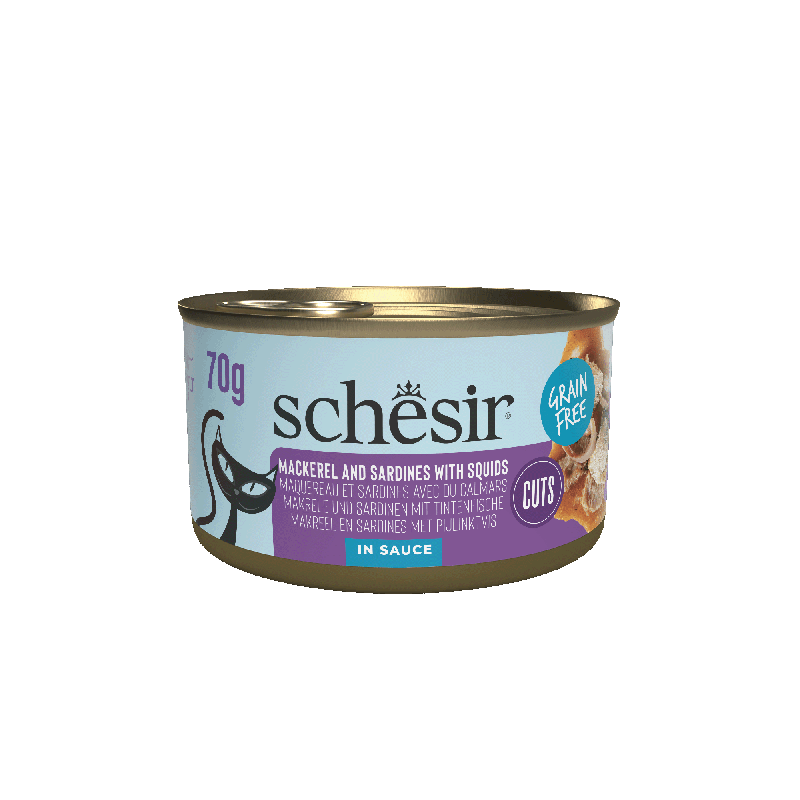 Cat Can Grill, karma mokra, dla kota, sardynki i makrela w sosie, 70g, puszka