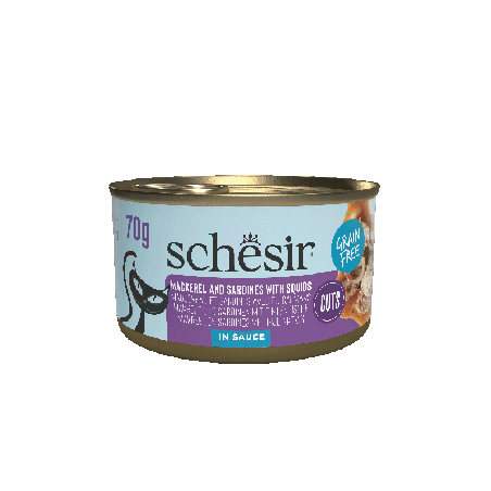 Cat Can Grill, karma mokra, dla kota, sardynki i makrela w sosie, 70g, puszka