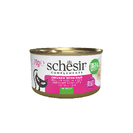 Complements, karma mokra, dla kotów, kurczak z szynką w galarecie, 70 g, puszka