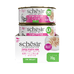 Complements, karma mokra, dla kotów, kurczak z szynką w galarecie, 70 g, puszka