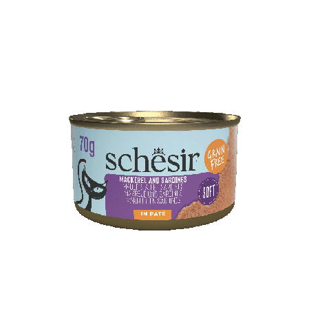 Cat Can Grill, karma mokra, dla kota, pasta z sardynek i makreli, 70g, puszka