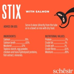 Stix, przysmak, dla kota, łosoś, 6x15 g, saszetka