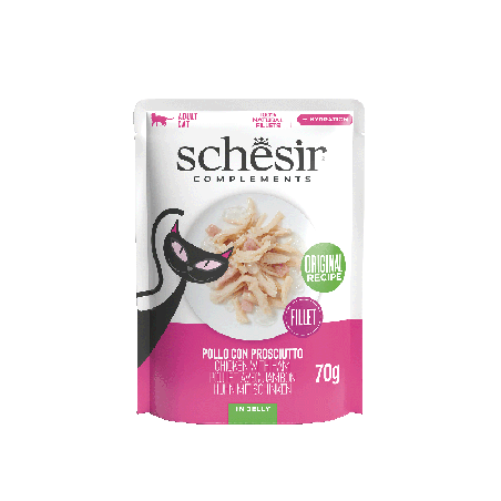 Complements, karma mokra, dla kotów, kurczak z szynką w galarecie, 70 g, saszetka