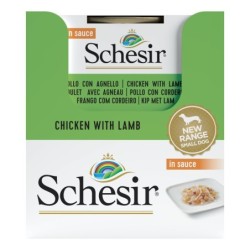 Karma mokra, dla psa, kurczak z jagnięciną w sosie, 85 g, puszka