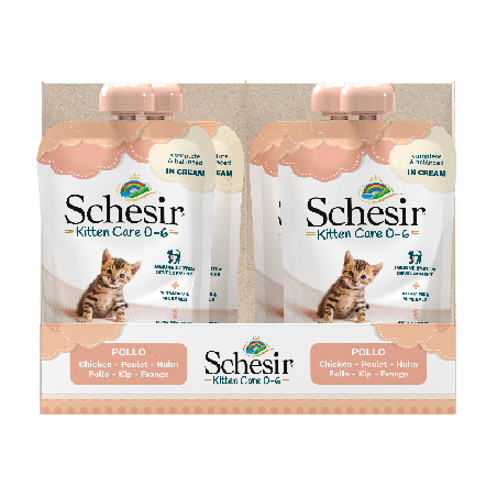 Kitten Care 0-6, karma mokra, dla kociąt, pasta z kurczaka, 150 g, saszetka