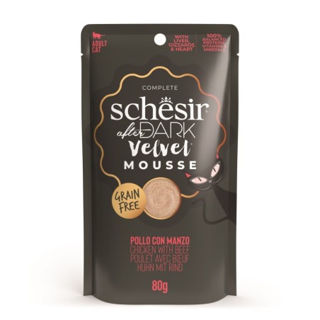 After Dark Velvet Mousse, karma mokra, dla kota, kurczak z wołowiną, 80 g, saszetka