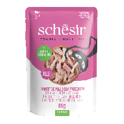 C&B, karma mokra, dla kotów, tuńczyk z kurczakiem i szynką w galarecie, 85 g, saszetka