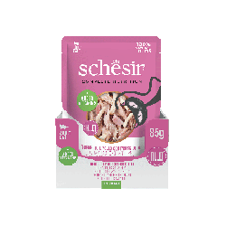 C&B, karma mokra, dla kotów, tuńczyk z kurczakiem i szynką w galarecie, 85 g, saszetka