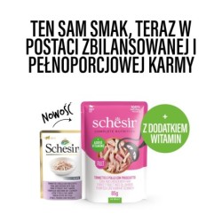 C&B, karma mokra, dla kotów, tuńczyk z kurczakiem i szynką w galarecie, 85 g, saszetka
