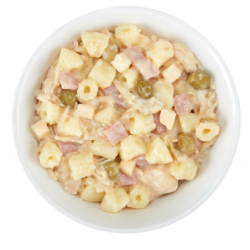 Taste the world, karma mokra, dla psów, kurczak z carbonarą, 150 g, puszka