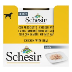 Karma mokra, dla psa, kurczak z szynką w galarecie, 150 g, puszka