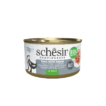 Complements, karma mokra, dla kotów, tuńczyk z kalmarami w galarecie, 70 g, puszka