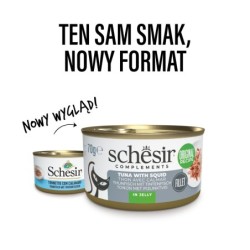 Complements, karma mokra, dla kotów, tuńczyk z kalmarami w galarecie, 70 g, puszka