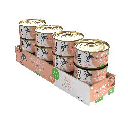 C&B, karma mokra, dla kotów, tuńczyk z łososiem w galarecie, 85 g, puszka