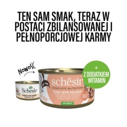 C&B, karma mokra, dla kotów, tuńczyk z łososiem w galarecie, 85 g, puszka