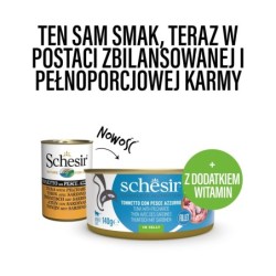 C&B, karma mokra, dla kotów, tuńczyk z sardynkami w galarecie, 140 g, puszka