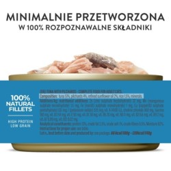 C&B, karma mokra, dla kotów, tuńczyk z sardynkami w galarecie, 140 g, puszka