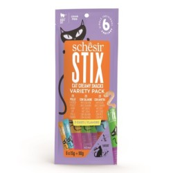 Stix multipack, przysmak, dla kota, kurczak/kaczka/łosoś, 6x15 g, saszetka