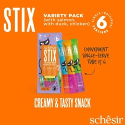 Stix multipack, przysmak, dla kota, kurczak/kaczka/łosoś, 6x15 g, saszetka