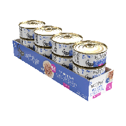 Complements, karma mokra, dla kotów, tuńczyk ze szprotami w bulionie, 70 g, puszka