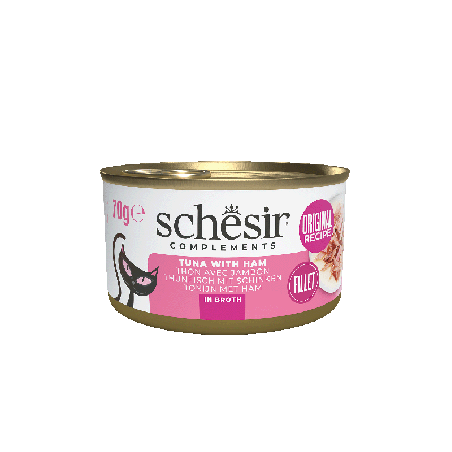 Complements, karma mokra, dla kotów, tuńczyk z szynką w bulionie, 70 g, puszka