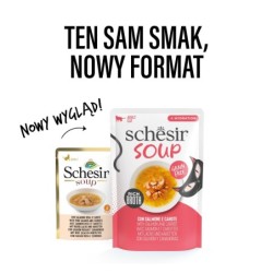 Soup, karma mokra, dla kotów, zupa łosoś z marchewką, 40 g, saszetka